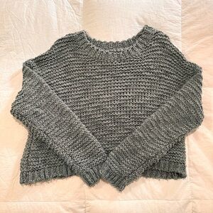 Forever21 pale blue chunky knit sweater